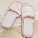Terry Cloth Bride Spa Slippers