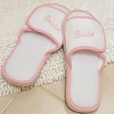 Terry Cloth Bride Spa Slippers