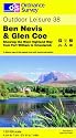 Ben Nevis and Glen Coe - West Highland Way from Fort William to Crianlarich (Outdoor Leisure Maps)