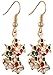 MODEBOX Women's Christmas Dangle Earrings Girls Fashion Cute Stainless Steel Ear Ring Set (6 Pairs) Color Chirstmas Earring1