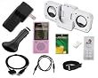 10 items Premium Accessory Bundle Combo for Microsoft Zune 4GB / 8GB / 16GB Series MP3 Player: Pink Silicone Skin Case Cover, USB 2in1 Data Sync Cable, Universal USB Car Charger, Universal USB Wall / Travel / AC Adapter Charger, 3.5mm Auxiliary Cable, Belt Clip, Armband, Portable Foldable Speaker Dock, Earbud Caps (come with 3 different sizes) and a Screen Protector with cleaning cloth