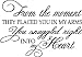 FROM THE MOMENT THEY PLACED YOU.....WALL WORDS QUOTES LETTERING SAYINGS DECALS