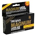 Trojan Magnum Large Latex Condoms with Warm Sensations Lubricant, 12-Count Boxes (Pack of 3)