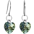 Sahora Crystal Heart Titanium Nickel Free Earrings