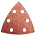 BOSCH Detail Triangle, Hook & Loop Sanding Sheet, Red, 60/120/240 Assorted Grits (6 pk) Part No. SDTR000