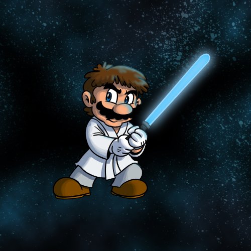 “Plumbing Wars” Main Hero Character Funny Video Game & Space Movie Parody – Vinyl Sticker