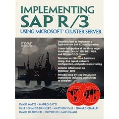 Implementing SAP R/3 Using Microsoft Cluster Server