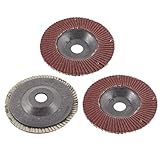 uxcell　フラップサンディングディスク　樹脂布　研磨剤　3個入り　120グリット