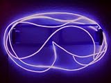 GrayBean 11ft Purple Neon Glowing Strobing Electroluminescent Wire (El Wire)