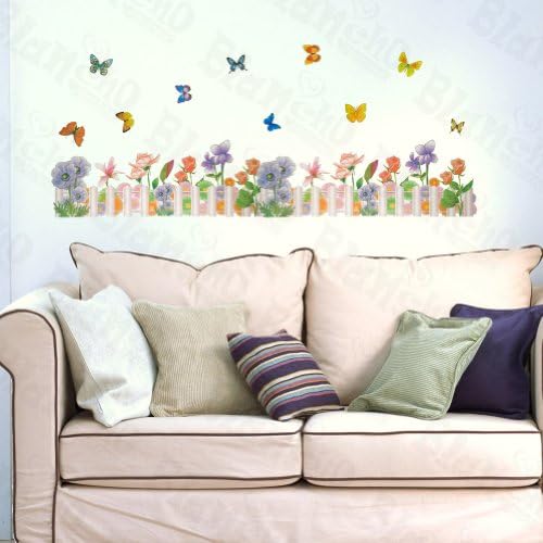[Flowering Shrubs] Decorative Wall Stickers Appliques Decals Wall Decor Home Decor