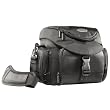 Mantona Premium Biker SLR-Kameratasche (inkl. Klickfix Lenkeradapter, Schnellzugriff, Schultergurt, Regen�berzug und  Zubeh�rf�chern) schwarz