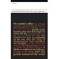 'We Needed Coffee But...' (Poetry Book Society Recommendation)