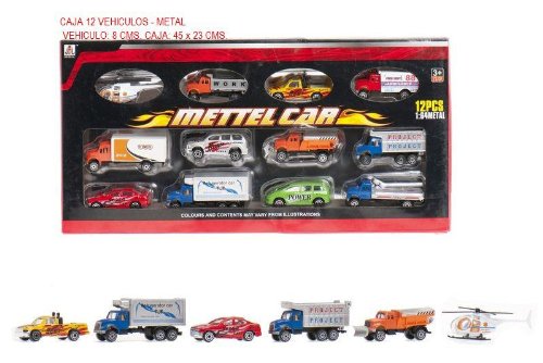 Imagen 1 de Cosas Internacional Caja 12 Vehiculos - Metal - Sutidos