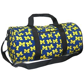 UM University of Michigan Logo Wolverines Duffle Bag - Duffle For TRAVEL, Fitness, or Gym TOP QUALITY Unique CHRISTMAS GIFT IDEAS for HIM or HER, College Students Kids Boys Girls Men Ladies Man or Woman