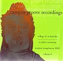 Student Groove Recordings: Student Compilation 2002 (Volume 2) ~ College of St. Benedict ~ St. John's University [Compact Disc]
