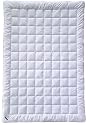 Billerbeck 510664 0001 Sommer-Bettdecke Natur Baumwolle Vanessa Superlight 135 x 200 cm wei&szlig;