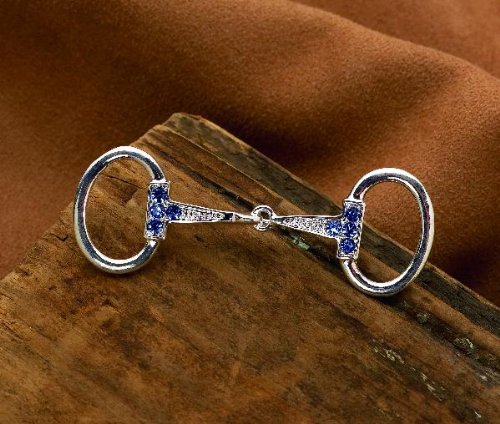 Silver Snaffle Bit Stock Tie Pin