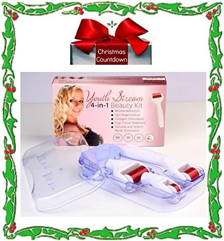 Premium Derma Beauty System Titanium Roller for wrinkles, sun damage, acne scars, stretch marks, cellulite