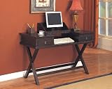 Rich Tobacco Finish Drop Down Home Office Computer Desk
