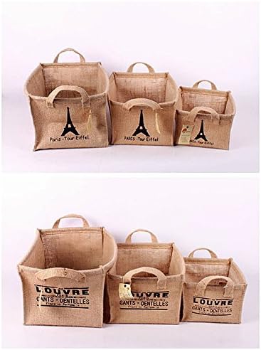 Simple Style Tower Letters Printing Stackable Foldable Zakka Eco-friend Cotton Blend Linen Multi-fonction Storage Box Home Decor Bathroom Car Accessories (Letters, 27cm * 20cm * 15cm (10.93" * 7.87" * 5.91"))