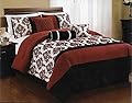 7 Piece Luxurious Comforter Set for Queen Size Bed includes Quilted Comforter Bedskirt Pillows Shams Collection