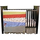Trend Lab Dr. Seuss Cat In The Hat 3 Piece Crib Bedding Set