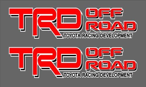2 Toyota Truck Bedside Decals Graphics TRD Racing Development Bed Side