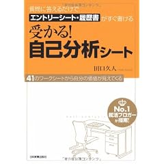質問に答えるだけでエントリーシート・履歴書がすぐ書ける 受かる!自己分析シート