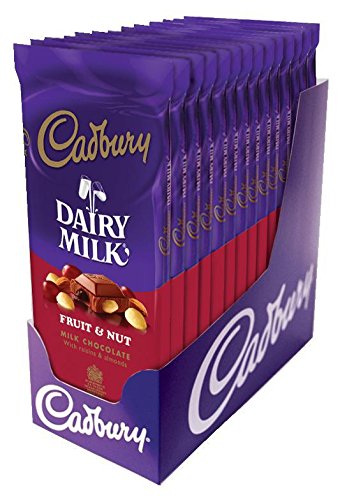 Cadbury Premium Milk Chocolate with Fruit and Nuts, 3.5-Ounce Bars (Pack of 14) Cadbury Premium Milk Chocolate with Fruit and Nuts, 3.5-Ounce Bars (Pack of 14)