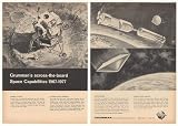 1967 Grumman NASA Lunar Module Mars Space Mission 2-Page Print Ad