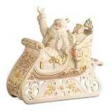 Lenox Florentine and Pearl Lighted Santa's Glorious Ride