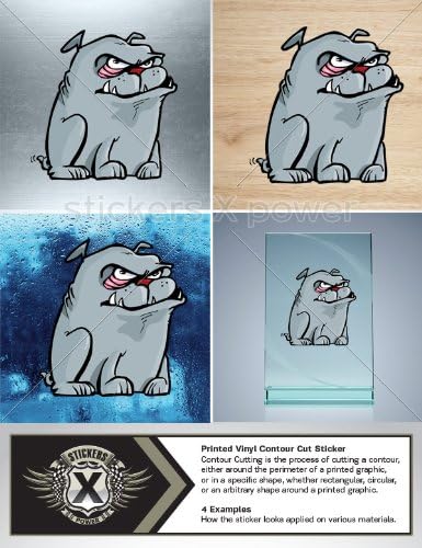 Decal Stickers Vinyl Dog Guard Car Window Wall Art Decor Garage Door Laptop Roommates Mobile Size: 4 X 3.9 Inches Vinyl color print