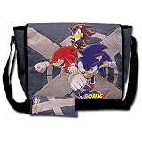 Sonic X Sonic Knuckles & Shadow Messenger Bag