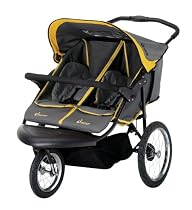 InStep Safari Swivel Double Jogging Stroller (Yellow/Grey/Black)