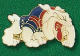 CRAWLING BULLDOG BLUE PINS