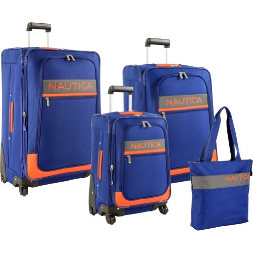 Nautica Luggage Rhumb Line 4 Piece Luggage Set All Travel Bag