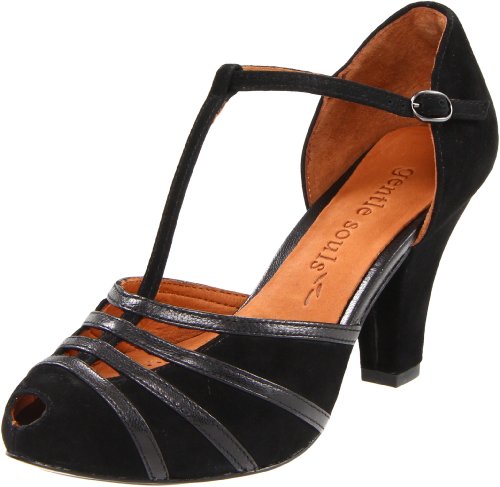 Gentle Souls Women's Rem Emberme T-Strap Pump