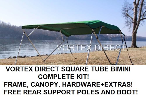 NEW GREEN SQUARE TUBE FRAME VORTEX 4 BOW PONTOON/DECK 