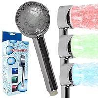 Temperature Controlled LED Shower Head Light