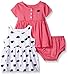 Gerber Baby Three-Piece Dress and Diaper Cover Set, Whales/Exclusive, 6-9 Months