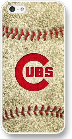 iPhone 5C Case,Fashion MLB Chicago Cubs iPhone 5C Case [White Hard Plastic],Good Quality Hard Case