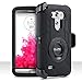 ULAK LG G3 Case, Clip Holster Kickstand Rugged Hybrid Rubber Protective Hard Case for LG G3 2014,Black