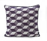 IMAGE OF Scan Trends 7015 Squares Cushion - Purple