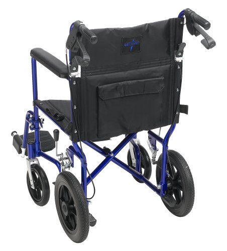 Where to buy Medline Transport Wheelchair with Brakes, Blue