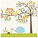 Creative Converting Happi Tree Party Supplies Pack Including Cups, Plates, Napkins, and a Table Cover for 16 Guests.