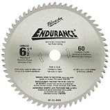 Milwaukee 48-40-4005 6-1/2-Inch 60 Tooth Non-Ferrous Metal and Fiber Cement Cutting Saw Blade with 5/8-Inch Arbor