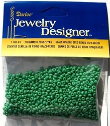 10/0 Rochaille Seed Beads, Green