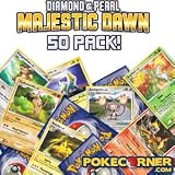 Review nintendo  / Pokemon Majestic Dawn 50 Card Lot - Diamond Pearl Ultimate Assortment
