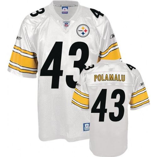 Troy Polamalu Pittsburgh Steelers White NFL Replica Jersey