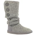 Womens Knitted Faux Fur Lined Cardy Snow Boots